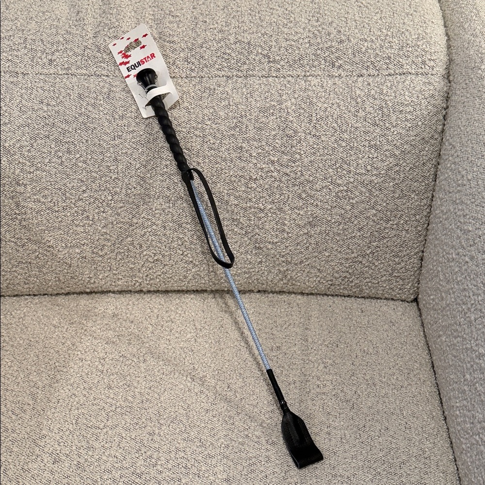 Equestrian Equistar Riding Crop with Black Handle- brand new